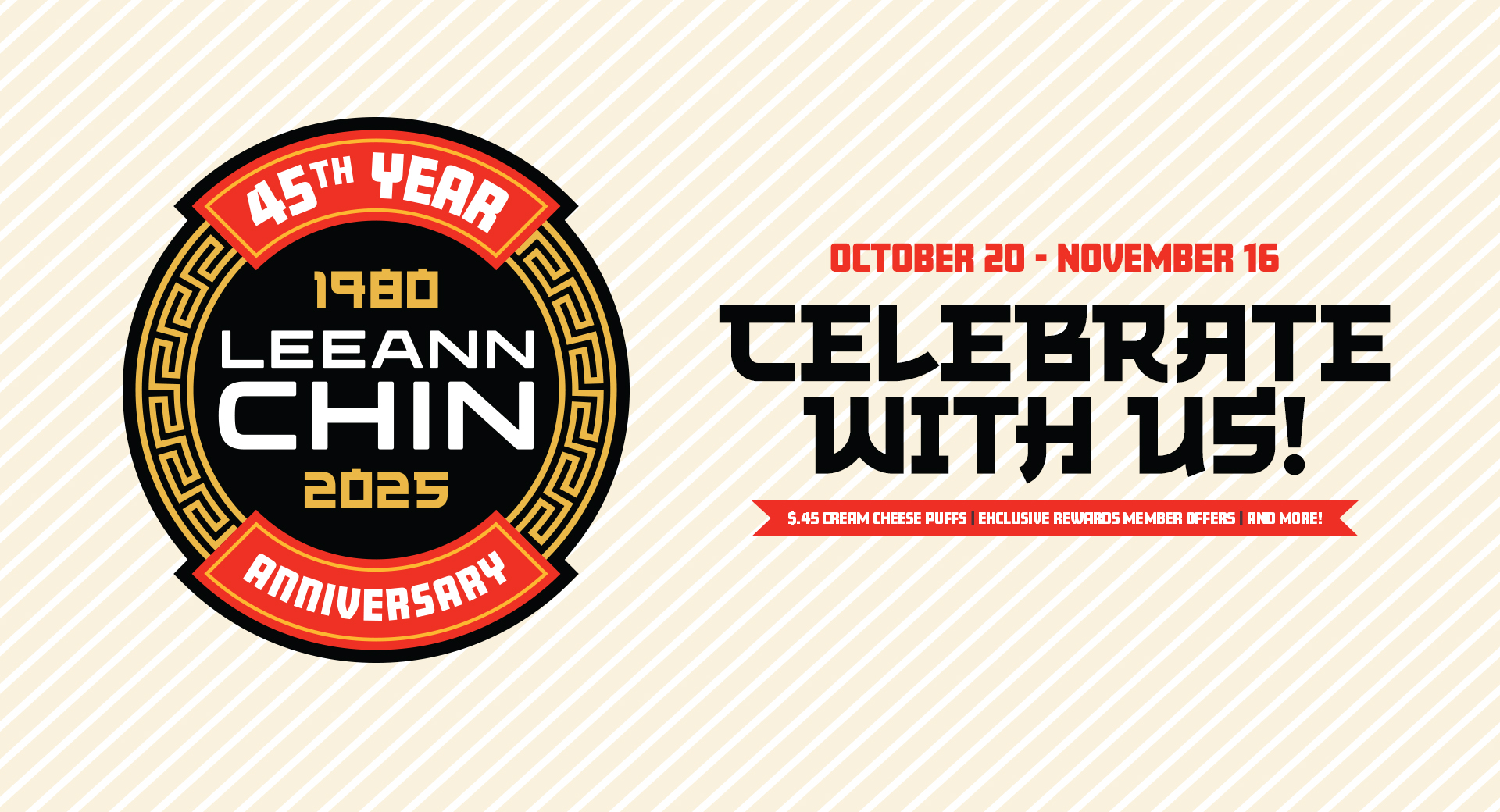 Leeann Chin Turns 45! Celebrate with ...